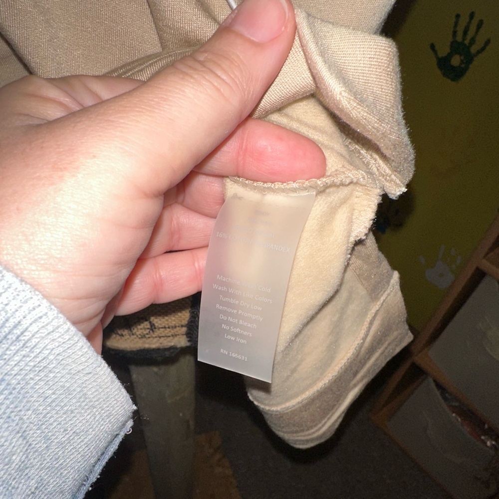 CALME BY JOHNNY WAS ZIP HOODIE WITH SIDE SLITS-beige - Picture 5 of 16